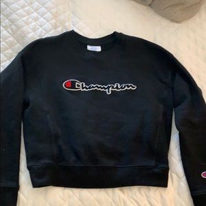 Black Champion Crewneck